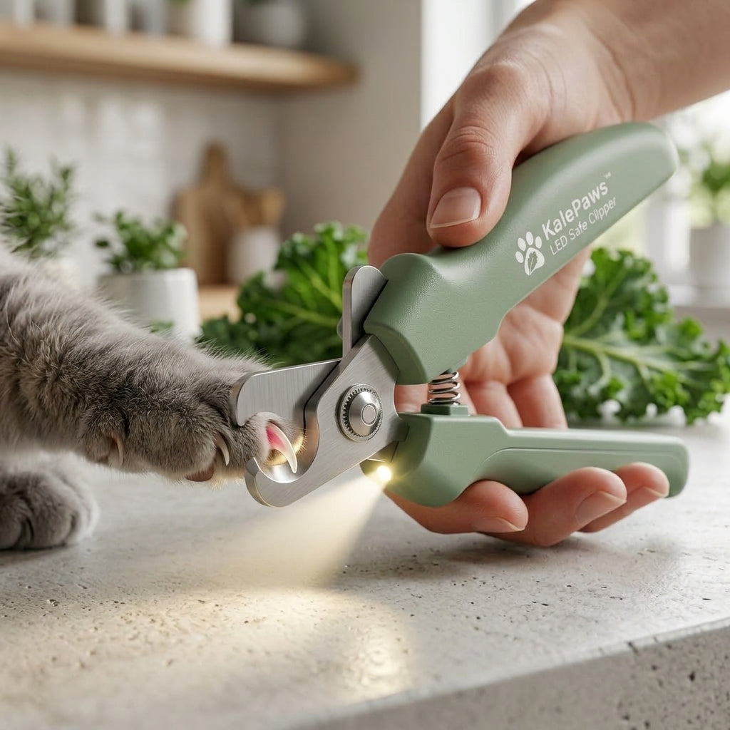 𼏠KalePaws⢠LED Safe Anti-Splattering Pet Nail Clipper