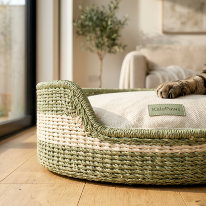 🥬 KalePaws™ Pure Natural Eco-Friendly Pet Nest/Mat