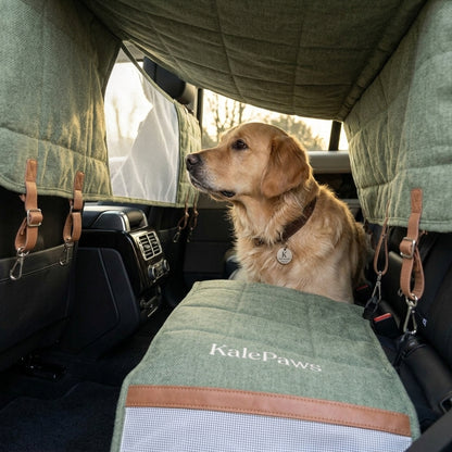 🥬 KalePaws™ Eco-Hemp 4-in-1 Waterproof Car Seat Cover