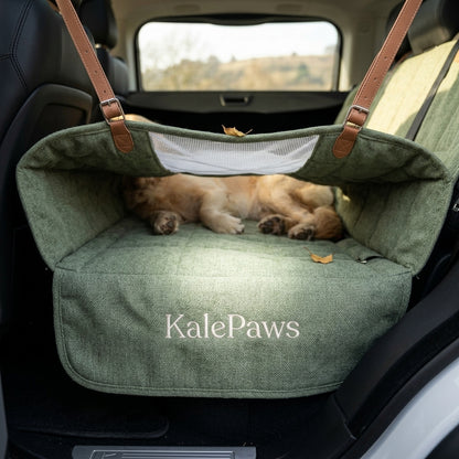 🥬 KalePaws™ Eco-Hemp 4-in-1 Waterproof Car Seat Cover