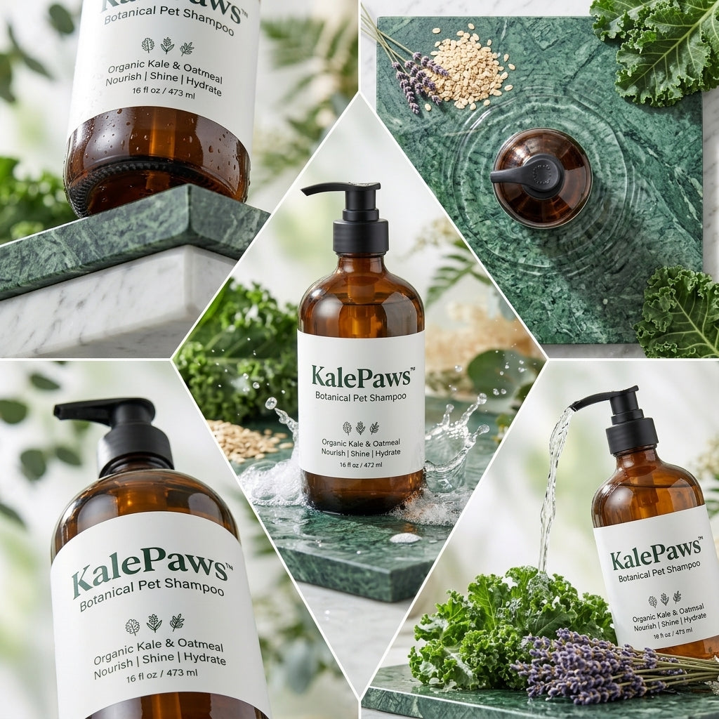 🥬 KalePaws™ Eco-Botanic Sensitive Skin Pet Shampoo