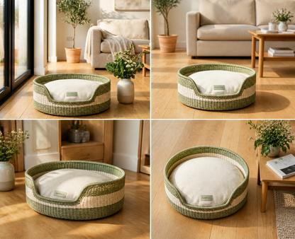 🥬 KalePaws™ Pure Natural Eco-Friendly Pet Nest/Mat