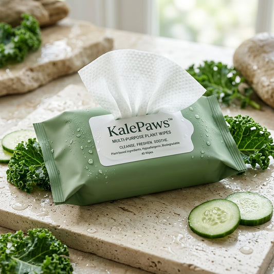 🥬 KalePaws™ Eco-Plant Multi-Purpose Pet Wipes