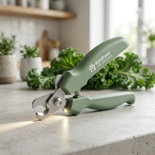 🥬 KalePaws™ LED Safe Anti-Splattering Pet Nail Clipper